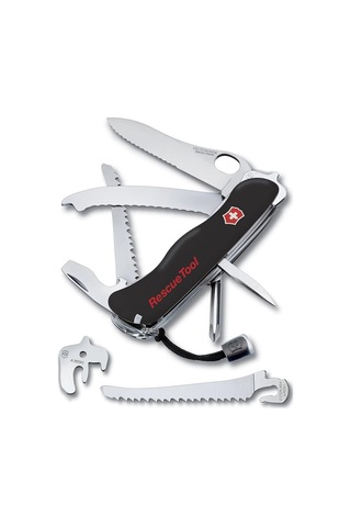 Victorinox 0.8623.MWN.3 Rescue Tool Siyah Hayat Kurtarma Kamp Çakısı Siyah