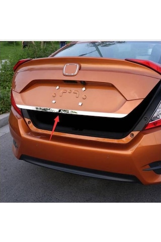 Honda Civic Fc5 Krom Bagaj Alt Çıtası 2016 - 2020