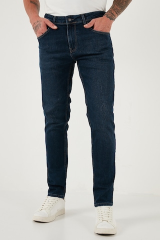 Buratti Pamuklu Slim Fit Yüksek Bel Dar Paça Jeans Erkek Kot Pantolon 3300C28Tokyo Lacivert