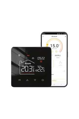 Lexroo Wifi Kablolu Akıllı Oda Termostatı Tuya Ve Smart Life Uyumlu
