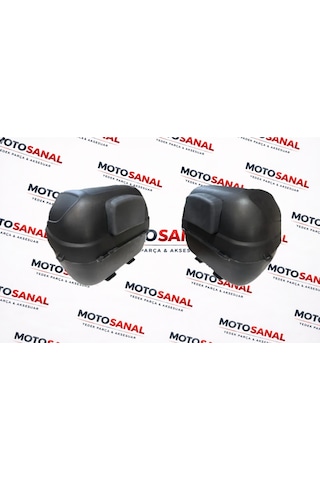 Modasanal 35 Lt Motosiklet Topcase Bel Destekli Sök Tak Kilitli Arka Çanta Siyah