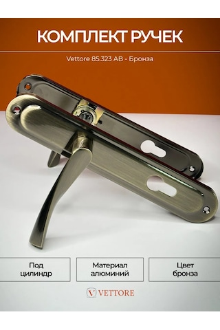 Vettore Giriş Ve Oda Kapıları İçin Kapı Kolu Bronz 152967767