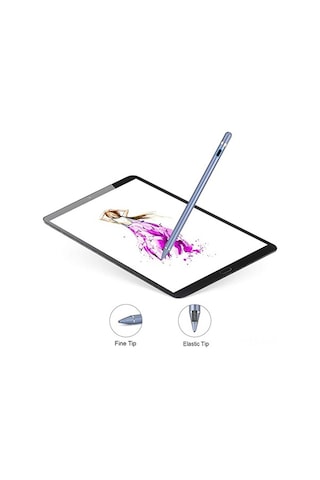 Didadodo Evrensel Stylus Kalem - Gümüş Bakır Uçlu Otomatik Kapanma, İos/android/windows Uyumlu Mavi