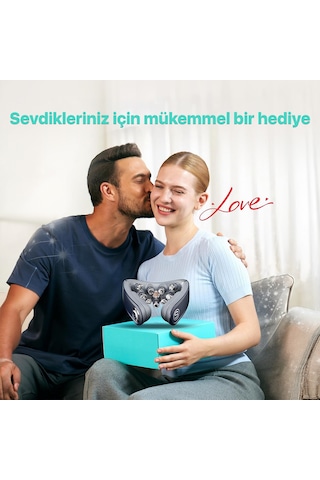 Skg G7 Pro Fold Tens-Ems Akıllı Boyun Masaj Aleti/Robotu, Mobil App Desteği, Özel Isı Terapisi Lacivert