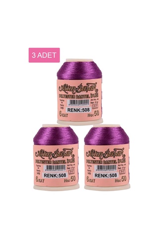 3 Adet Altınbaşak Oya Ve Dantel İpi 20 Gr - Royaleks - No: 508