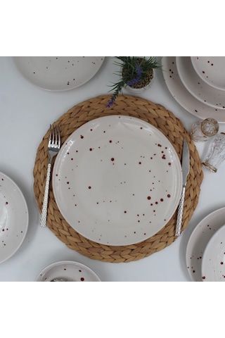 Point 18 Parça 6 Kişilik Yemek Takımı Karemel