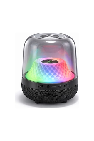 Rgb Işıklı Bluetooth Hoparlör Dekoratif Led Kablosuz Taşınabilir Hoparlör