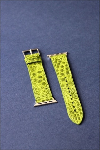 Apple Uyumlu Watch Kordon Yeşil Croccodile 38-40-41 Mm