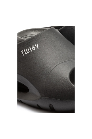 Twigy Twıgy Tw Sezar Koyu Siyah/gri Erkek Terlik 41/45 Siyah - Gri