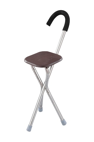 Dolıty Katlanır Baston Koltuk Rahat Kolu 34 Inç Kare-kahverengi