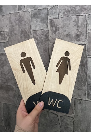 Meşe Serisi Natural Dikey WC Yönlendirme Seti
