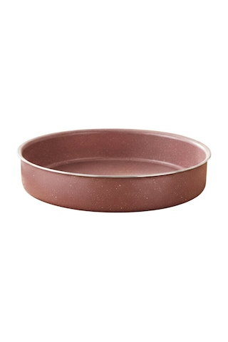 32 Cm Granit Yuvarlak Fırın Tepsisi - Pembe Pembe