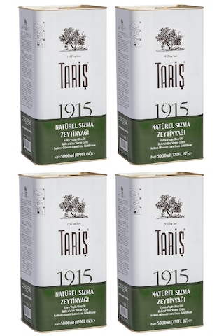 Tariş 1915 Natürel Sızma Zeytinyağı Özel Üretim 4 x 5 L