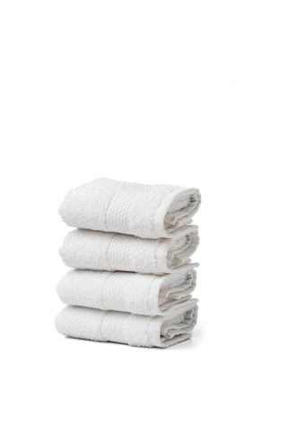 Soley Minerva %100 Doğal Pamuklu 4'Lü Misafir  -  Mutfak Havlusu Seti Beyaz 30 x 50 Beyaz