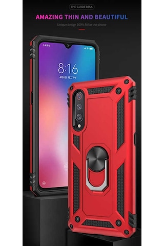 Xiaomi Mi 9 Kılıf Zore Vega Kapak-Siyah