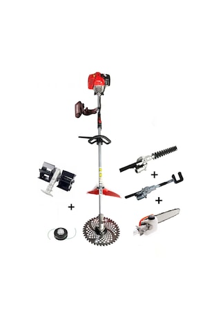 Silen C-52 3.2 KW 4.6 HP Yan Tırpan + Zeytin Silkeleme + Dal Testere + Çit Kesme + Paletli Çapa Makinesi