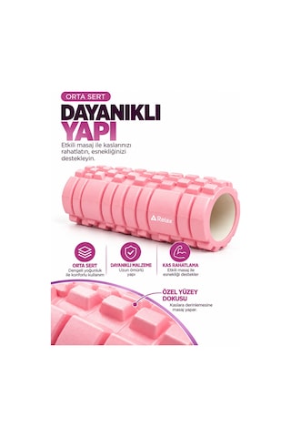 Foam Roller 33x13 Cm Orta Sert Dokulu Egzersiz Rulosu Pilates Fitness Yoga Spor Ekipmanı