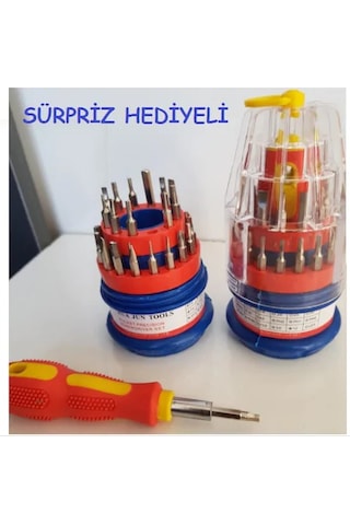 31 Parça Elektronik Saat Tamir Yumurta Tornavida Uç Seti Takımı