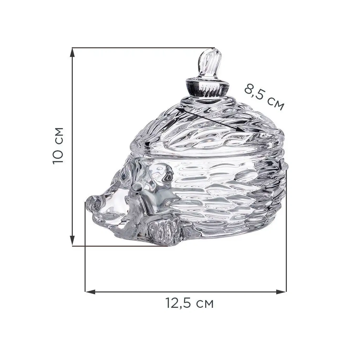 Lefard Cam Havyar Kasesi 'kirpi' Kapağıyla 135 Ml 164695574 Beyaz