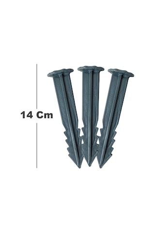 20 Adet Sera Taban Örtüsü Çivisi 14 Cm Tırnaklı Sera Taban Örtüsü Kazığı Sert Plastik Sabitleme Çubu