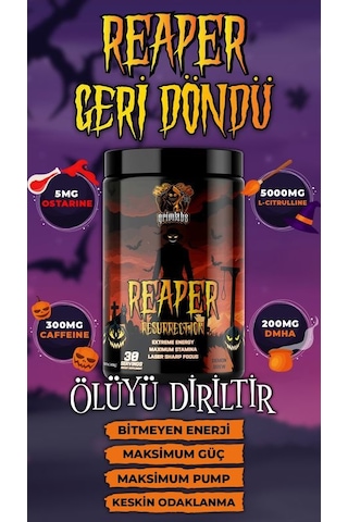 Grimlabs Reaper Resurrectıon Demon Brew 30 Servıngs Preworkout+mk