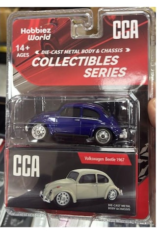Cca Collectibles Series Volkswagen Beetle 1967 Mavi 1/64 Model Araba