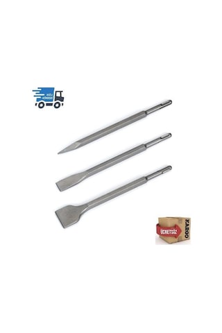 25 Cm Sds Plus Matkap Ucu - Keski - Murç 3'Lü Set 25 Cm Sds Plus Matkap Ucu - Keski - Murç 3'Lü Set