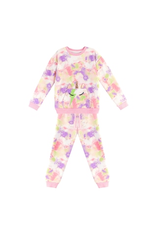 Denokids Mshb&g Unicorn Batik Desenli Kız Çocuk Eşofman Takım Çok Renkli