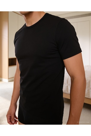 Bolero %100 Pamuk Premium Siyah Penye Atlet