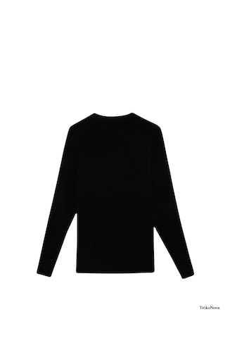 Trikonova Oversize Triko Kazak Siyah