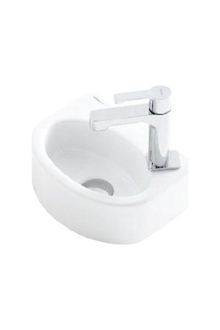 Güral Vit 23 CM x 30 CM Puzzle Lavabo