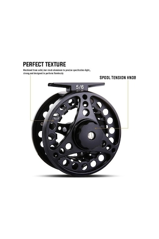 Novahub Siyah 5/6wfsinek Balıkçılık Reel Cnc Alüminyum Sinek Makarası, Hafif Ve Dayanıklı Balıkçılık Tekerlek