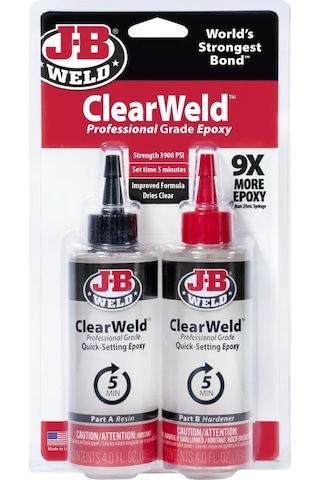 Jb Clearweld Pro Size Şeffaf 200g Çoğu Yüzeyde Etkili Kalıcı Etkili Epoksi Yapıştırıcı