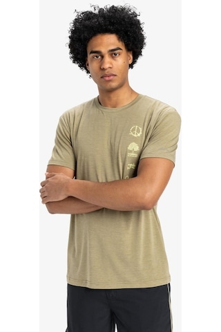 Quiksilver Quıksılver Coastal Run Ss Erkek Aloe Heather T-shırt Eqykt04372-tmsh Bej