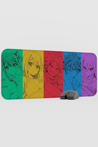 Fairy Tail Anime V5 - 70x30 Xl Gaming Kauçuk Kaymaz Taban Mouse Pad Fare Altlığı