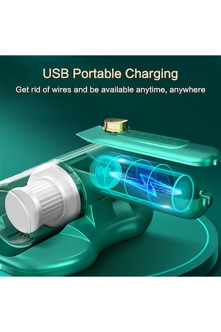 Reedark Kablosuz Taşınabilir 20kpa Güçlü Emişli 300w Akıllı Toz Akarı Temizleme Makinesi