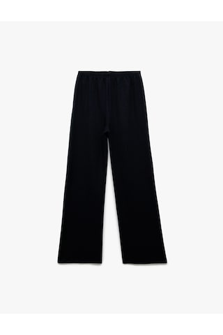 Koton Viskon Karışımlı Beli Lastikli Basic Geniş Paça Pantolon Lacivert 6wkg40081ak Lacivert