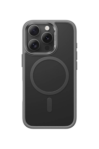 Apple iPhone 16 Pro Max Uyumlu Kılıf Magsafe Şarj Özellikli Benks Mist Protective Kapak Gri