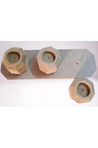 1448bng90247hobi Adn Dekoratif Sekizgen Mumluk Ahşap Mdf Ham Cnc Kesim Model El Yapım