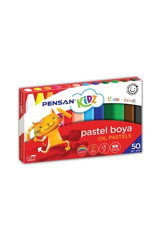 Pastel Boya 12 Li Karton Kutu 1 Adet 12 Renk Pastel Boya 1 Adet 12 Renk