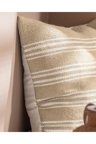 Madame Coco Eze Jüt Kırlent Kılıfı - Naturel/krem - 45x45 Cm Çok Renkli