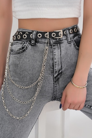 Bensu Store - Zincir Aksesuarlı Kemer Siyah - 9920.1140. 001 Siyah