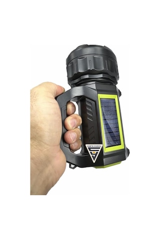 Golda Kama Solar Projektör Şarjlı El Feneri Işıldak