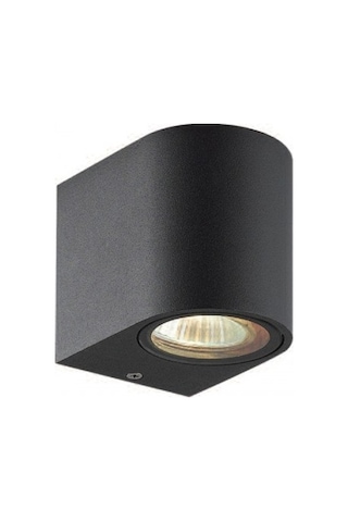 Tek Yönlü İç - Dış Mekan Dekoratif Siyah Aplik - Amber Rengi Siyah