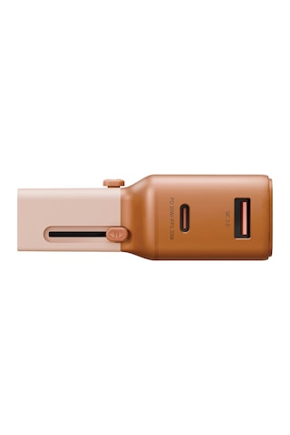 Energea Travelgo 35w 1 Adet Type-c 35w Ve 1 Adet 18w Usb Çıkışlı Pd Hızlı Şarj Aleti - Turuncu