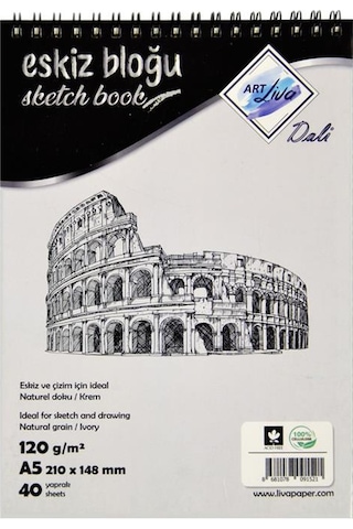 Art Liva Eskiz Defteri A5 120 G