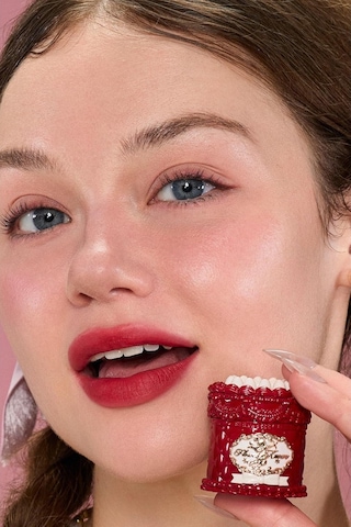 Flower Knows Strawberry Cupid Cake Lip Cream Uzun Süre Kalıcı Mat Likit Ruj Rujlar V08 Cranberry