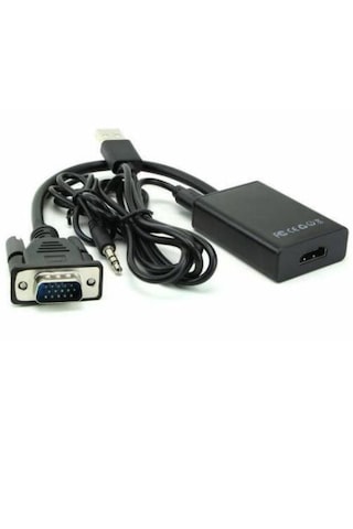 310 Vga To Hdmi Çevirici Dönüştürücü Adaptör Kablosu