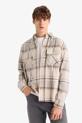 Defacto Regular Fit Kareli Polar Uzun Kollu Gömlek F0104ax25wnbg766 Bej-bg766