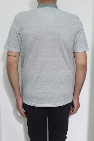 Santa Dmctekstil Erkek Kendinden Desenli Klasik Rahat Kalıp Tek Cepli Polo Yakalı T-shirt Haki